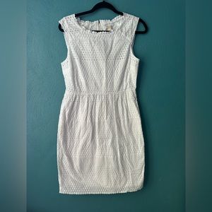 J. Crew Factory white eyelet dress size 8